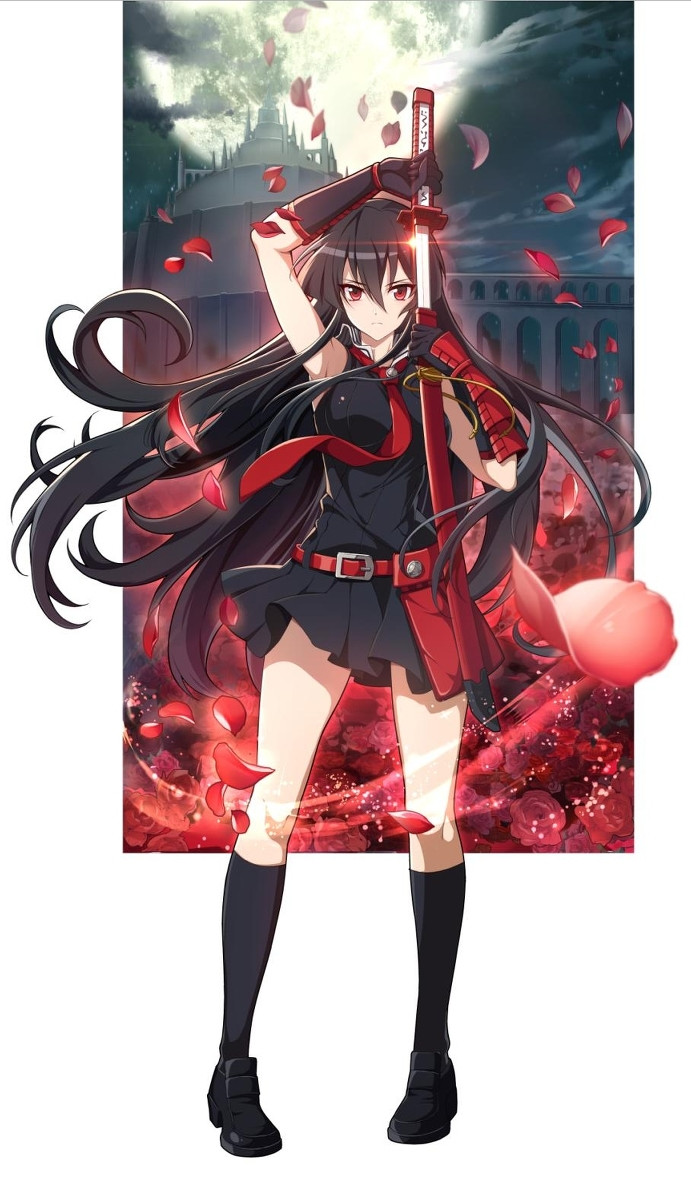 anime girl with black hair