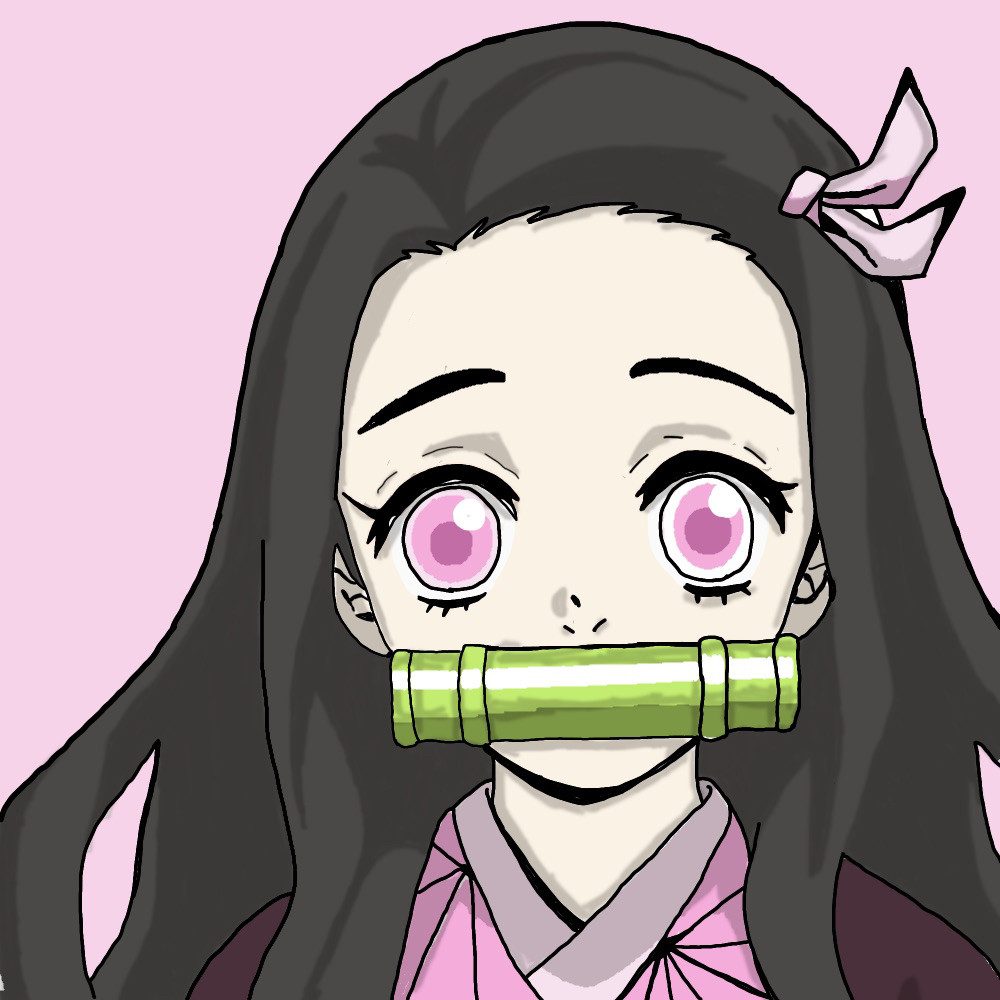 cute demon slayer nezuko art pink nude naked hentai