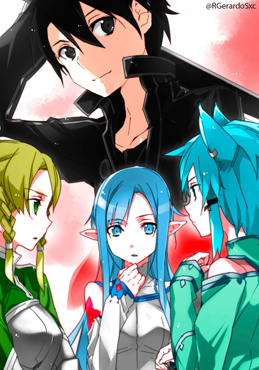 SAO fan art of the anime characters