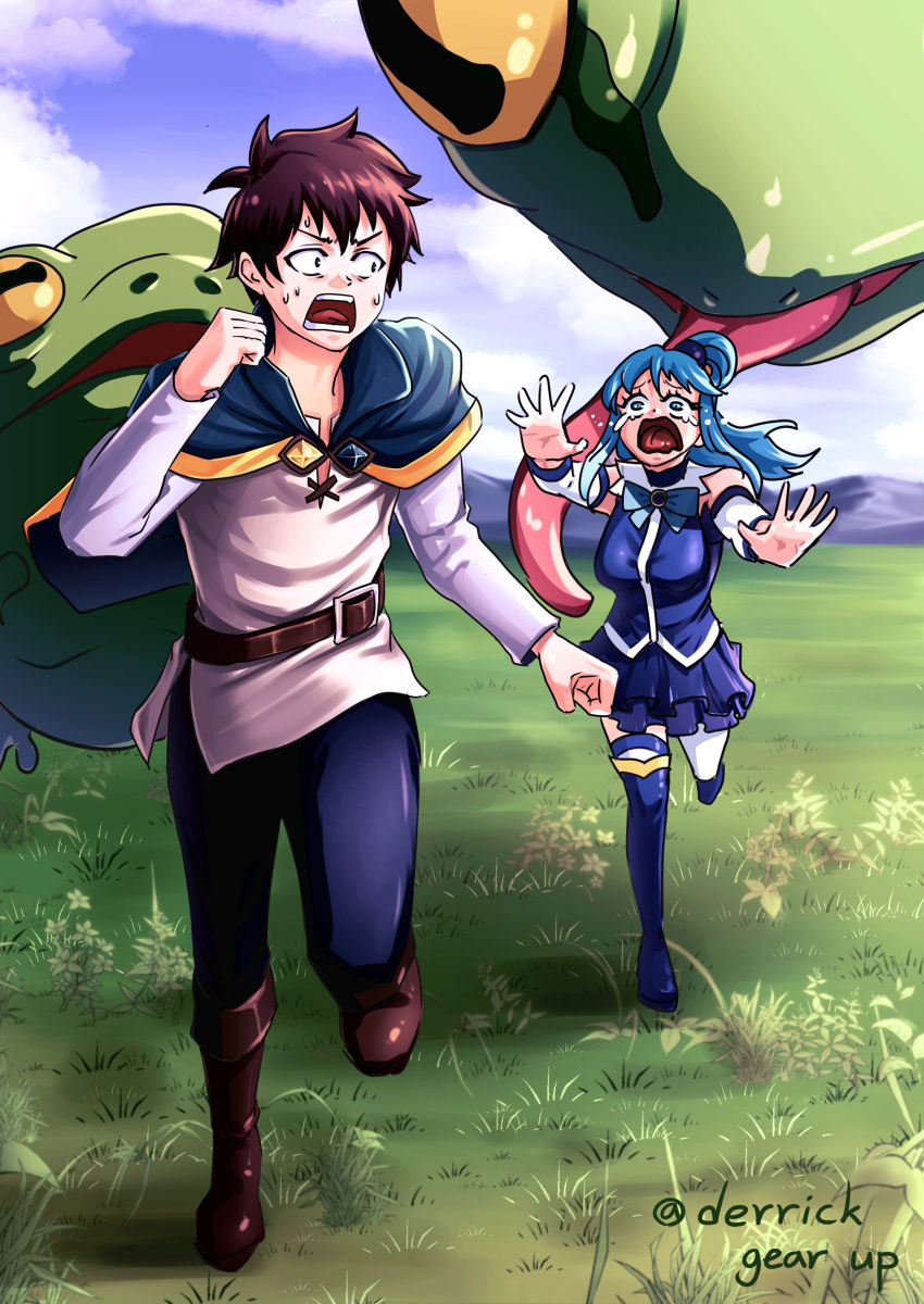 Getting Chased by Giant Toads might be above your Current level if you're killing slimes in Konosuba