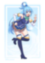 Aqua is a loveable and cute foul mouthed goddess in Konosuba