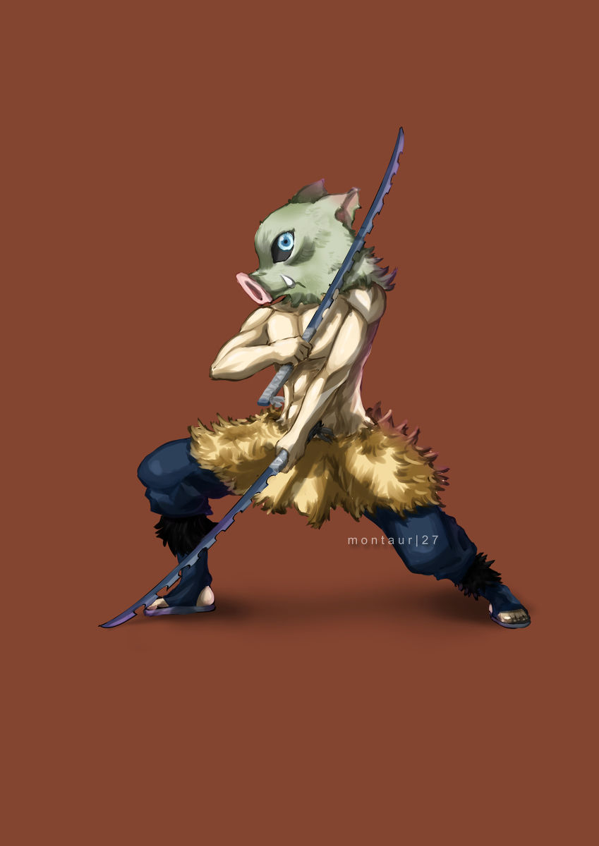 Demon Slayer Inosuke Swords and Fighting Style