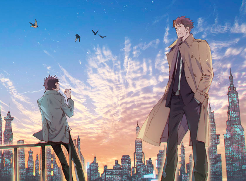 psycho pass anime city scene