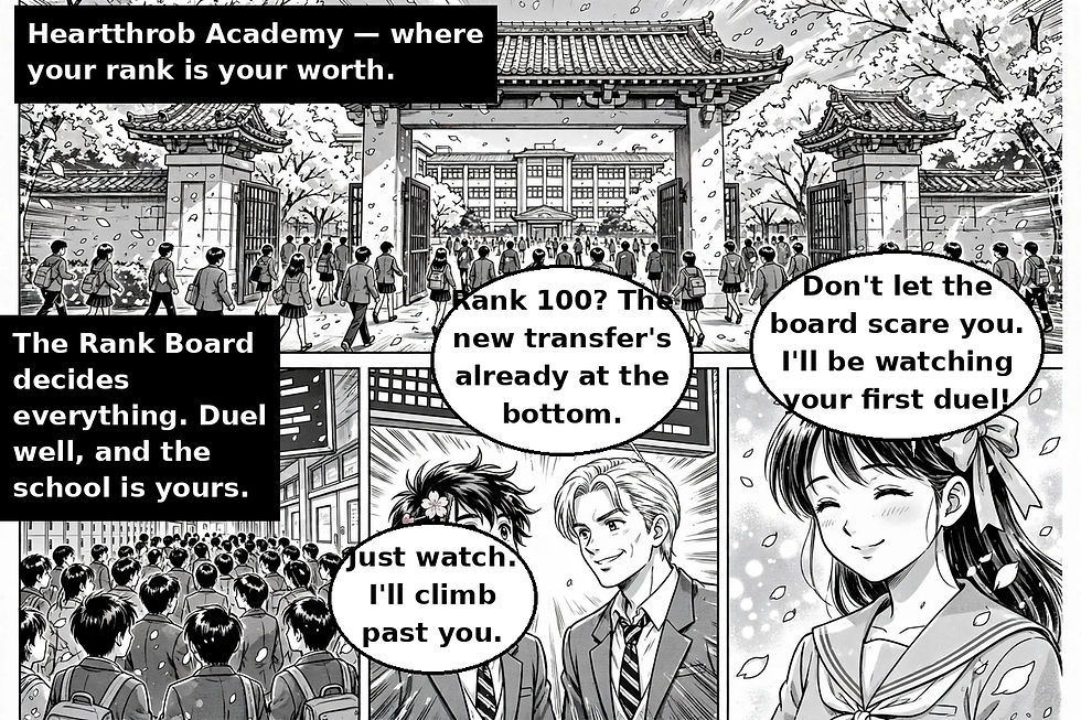 Heartthrob Academy — Page 1: Transfer