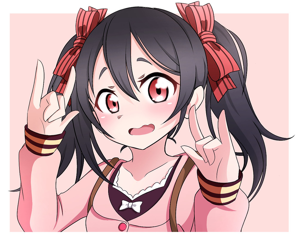 anime girl with black hair