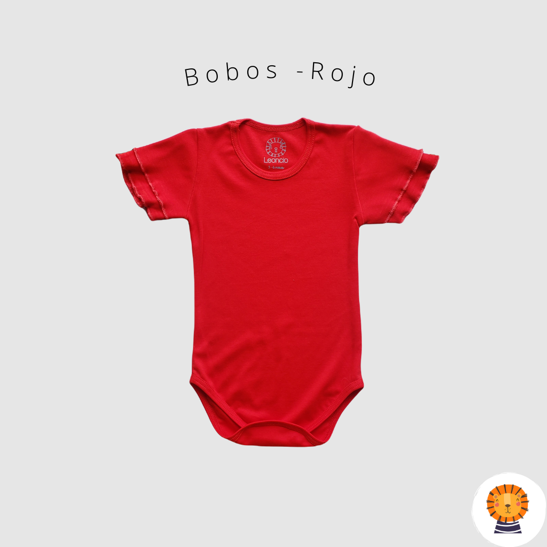 Body manga bobos - Rojo
