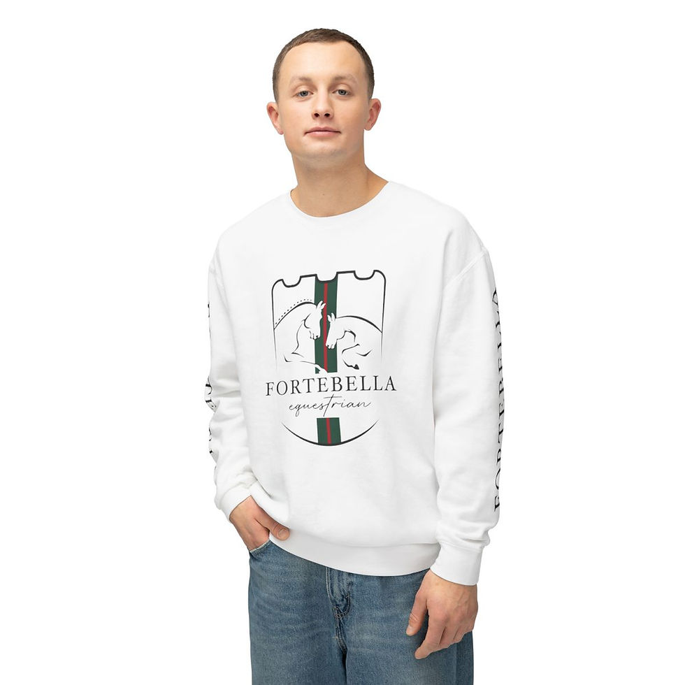 Thumbnail: Unisex ForteBella Lightweight Crewneck Sweatshirt