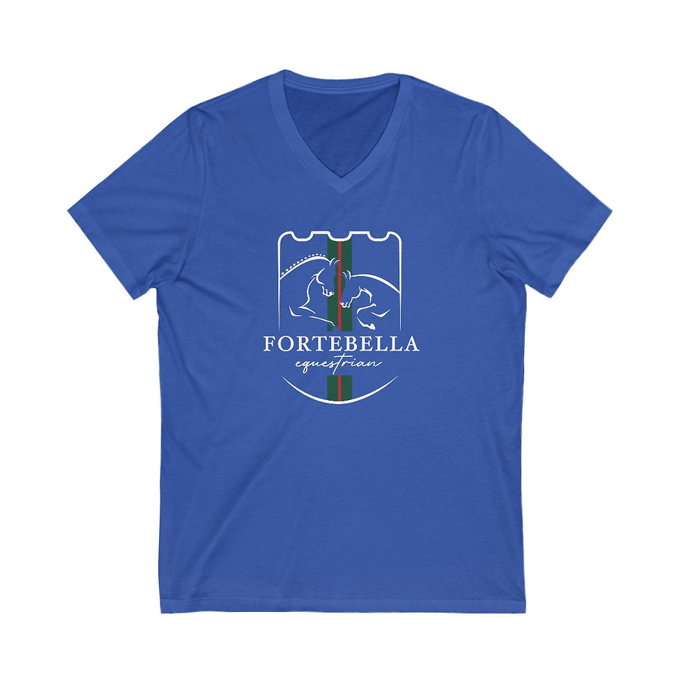 Thumbnail: Unisex ForteBella Jersey Short Sleeve V-Neck Tee