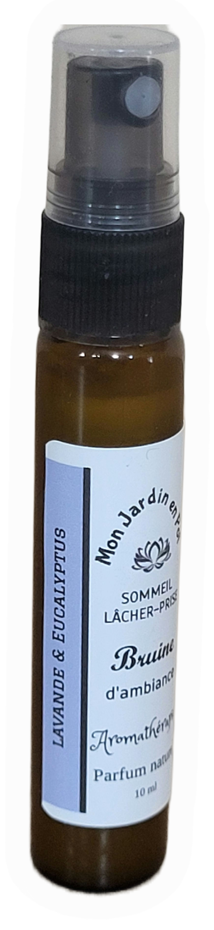 bruine aux huiles essentielles lavande et eucalyptus boutique Québec