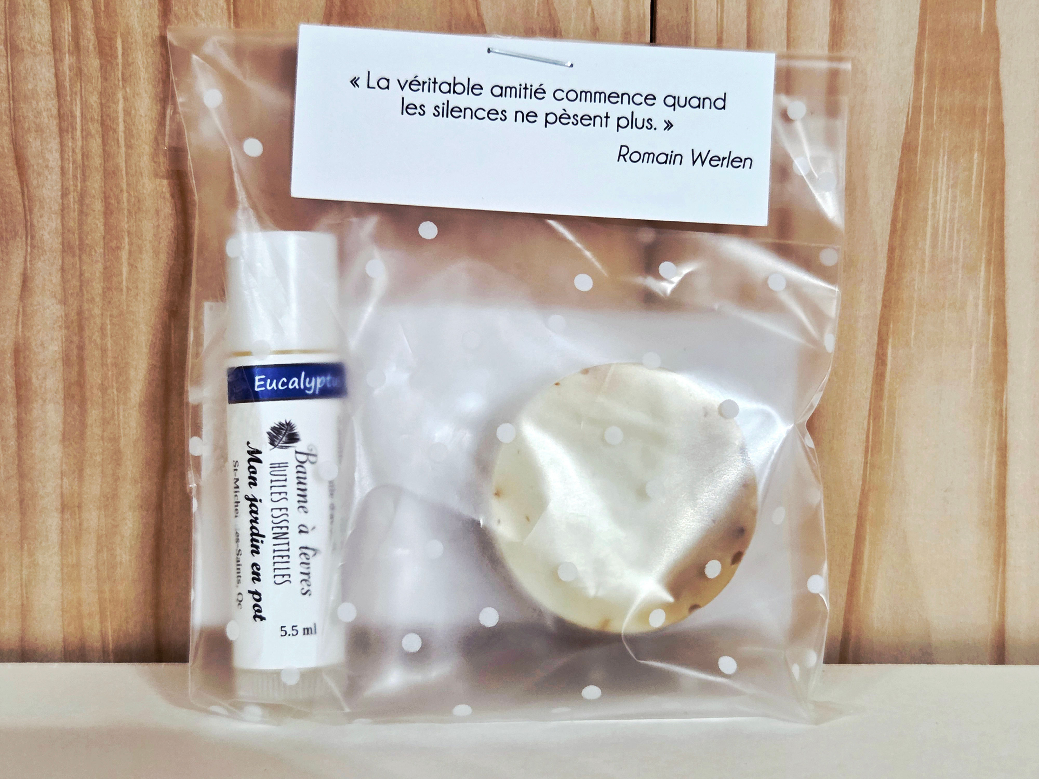 Kit savon hydratant géranium, patchouli et baume à lèvres