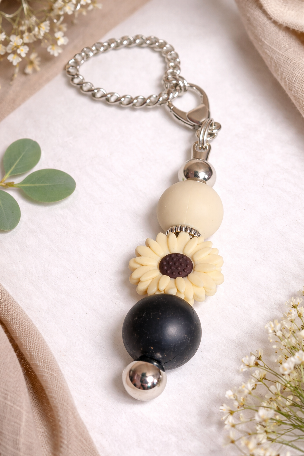 Identifiant décoratif : gourde, tasse, sac, boîte lunch - Fleur tournesol