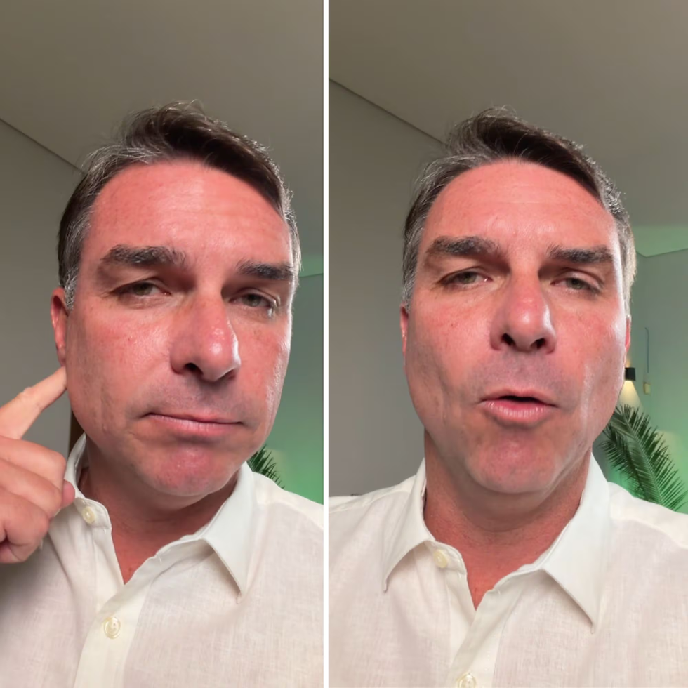Propaganda de Flávio Bolsonaro vai ao ar sem som na TV