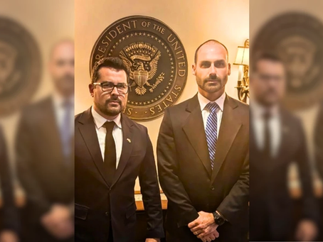 Eduardo Bolsonaro e Paulo Figueiredo publicam nota sobre sanção aplicada à Alexandre de Moraes