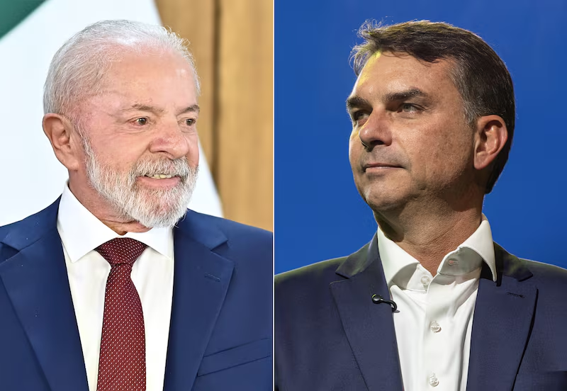 Pesquisa Meio/Ideia mostra Lula e Flávio Bolsonaro empatados tanto no 1º quanto no 2º turno