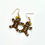 Thumbnail: Gingerbread Gold head bow character earrings