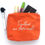Thumbnail: Orange personalised make-up bag with up to 20 characters