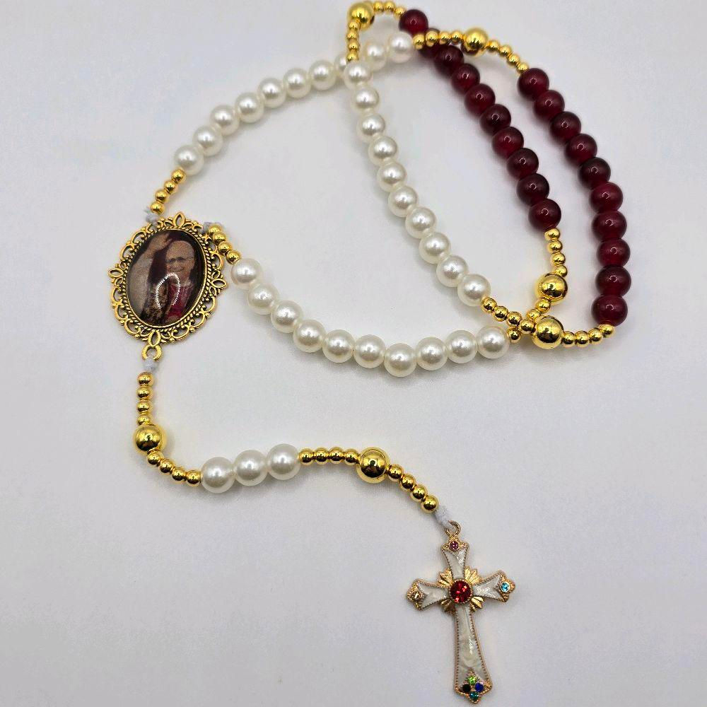 Pope Leo XIV Rosary - Large Stretchy Necklace