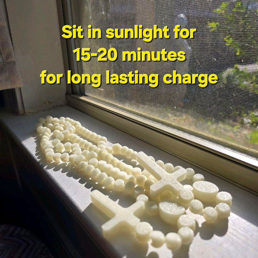 Thumbnail: Glow in the Dark Rosaries - 3D printed