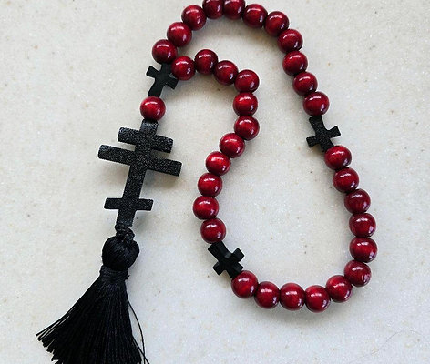 Orthodox Prayer Rope – Komboskini with Cross and Tassel
