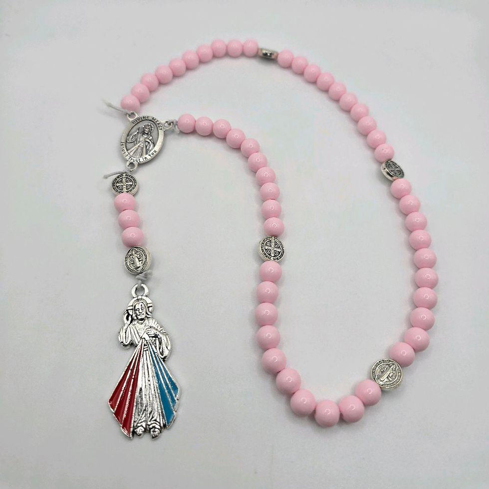 Миниатюра: Chaplet of Divine Mercy Stretchy Rosary w/St. Faustina