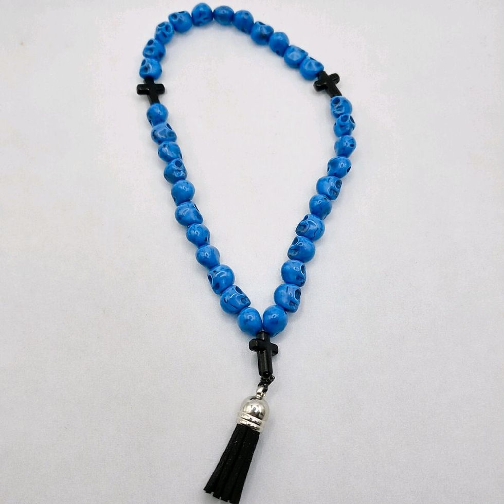 skull orthodox prayer rope