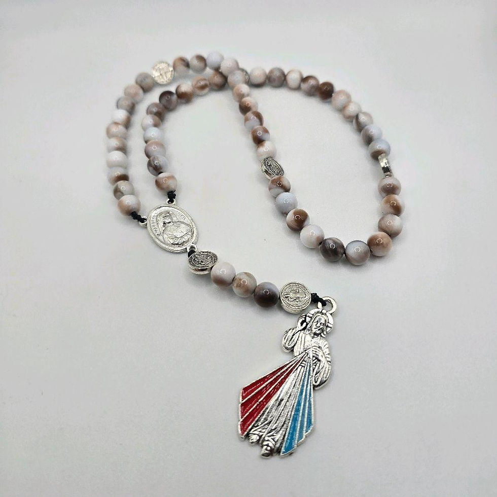 Miniatura: Chaplet of Divine Mercy Stretchy Rosary w/St. Faustina