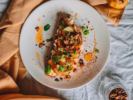 Toast Tuesday: recipes for whole wheat sourdough bread, ricotta and caramelised pears