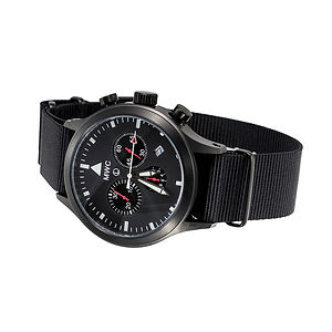 MWC MIL-TEC MKIV PVD Stainless Steel Military Pilots Chronograph