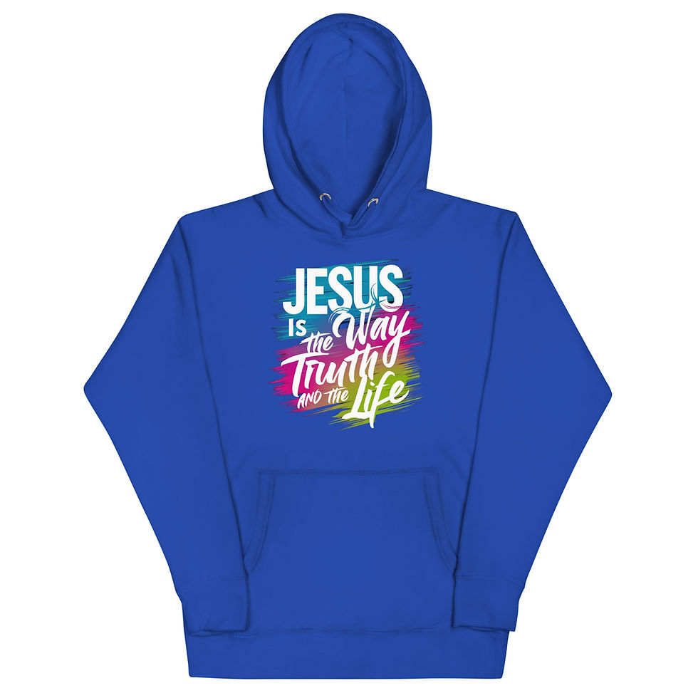 Miniature : Sweat à Capuche "Jesus is the Way, the Truth, and the Life"