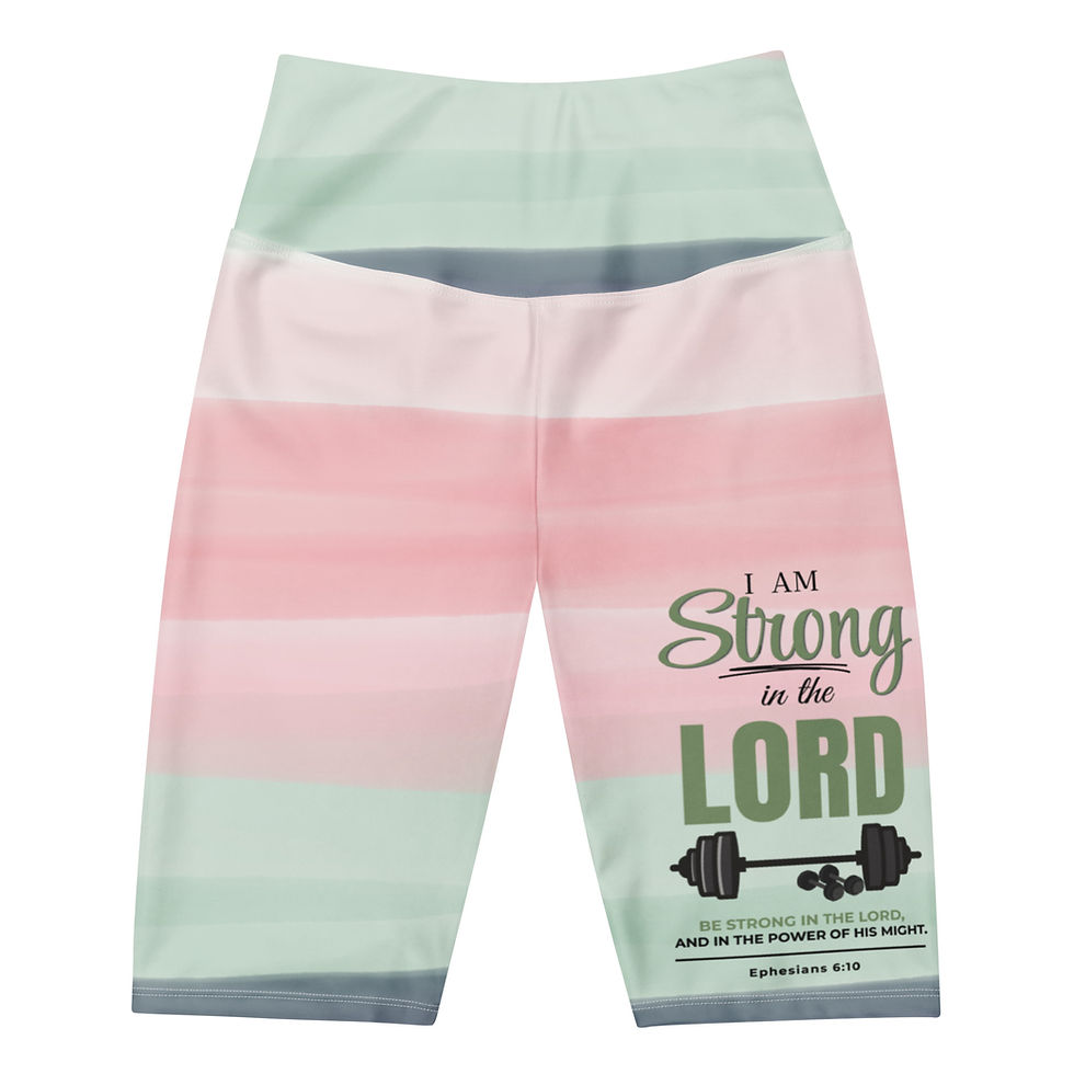 Thumbnail: Strength in Him Biker Shorts - Harmony