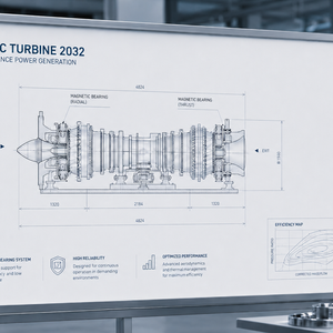 Magnetic Turbine for Long Distance