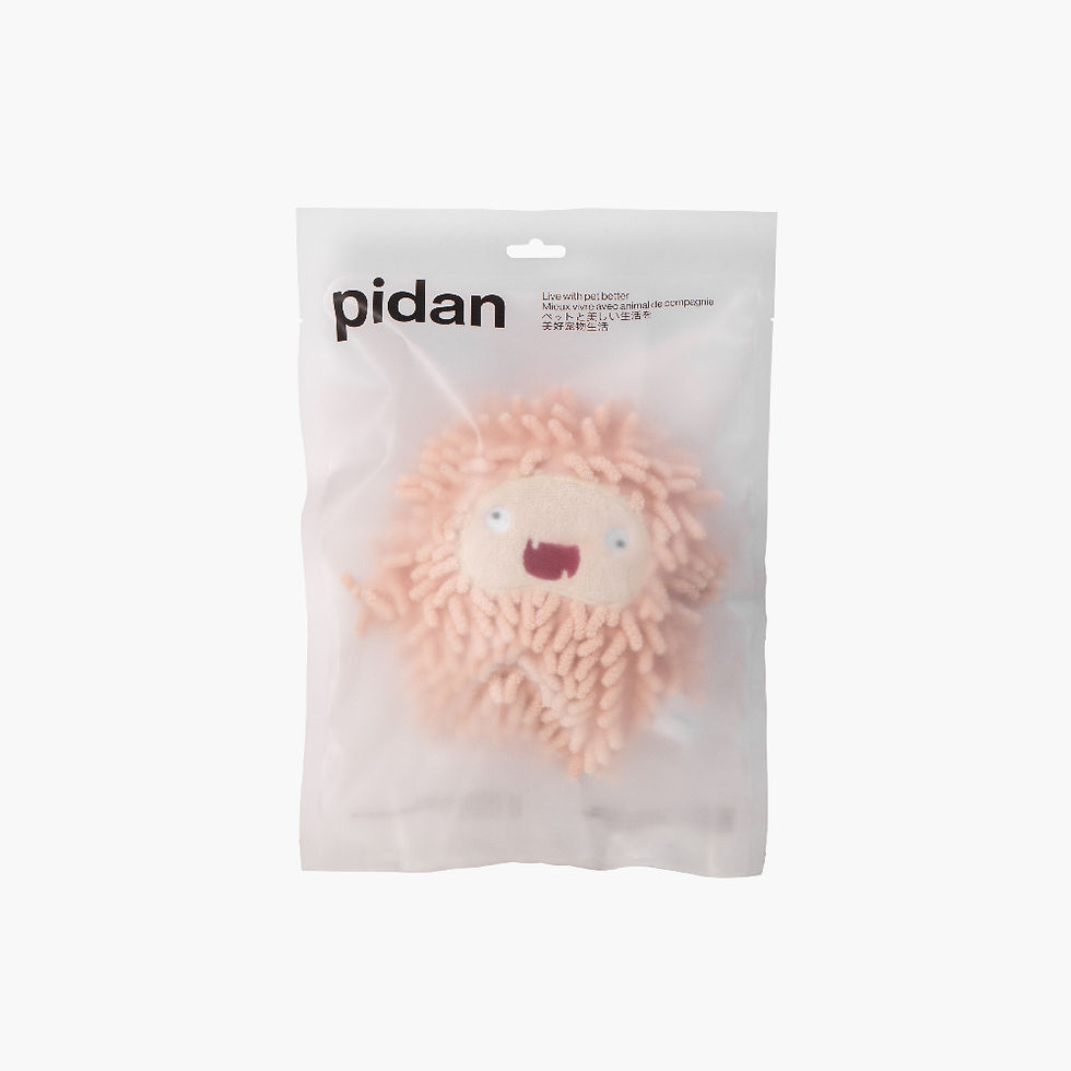 Thumbnail: PIDAN® Catnip Plush Cat Toy Little Monster - Pink