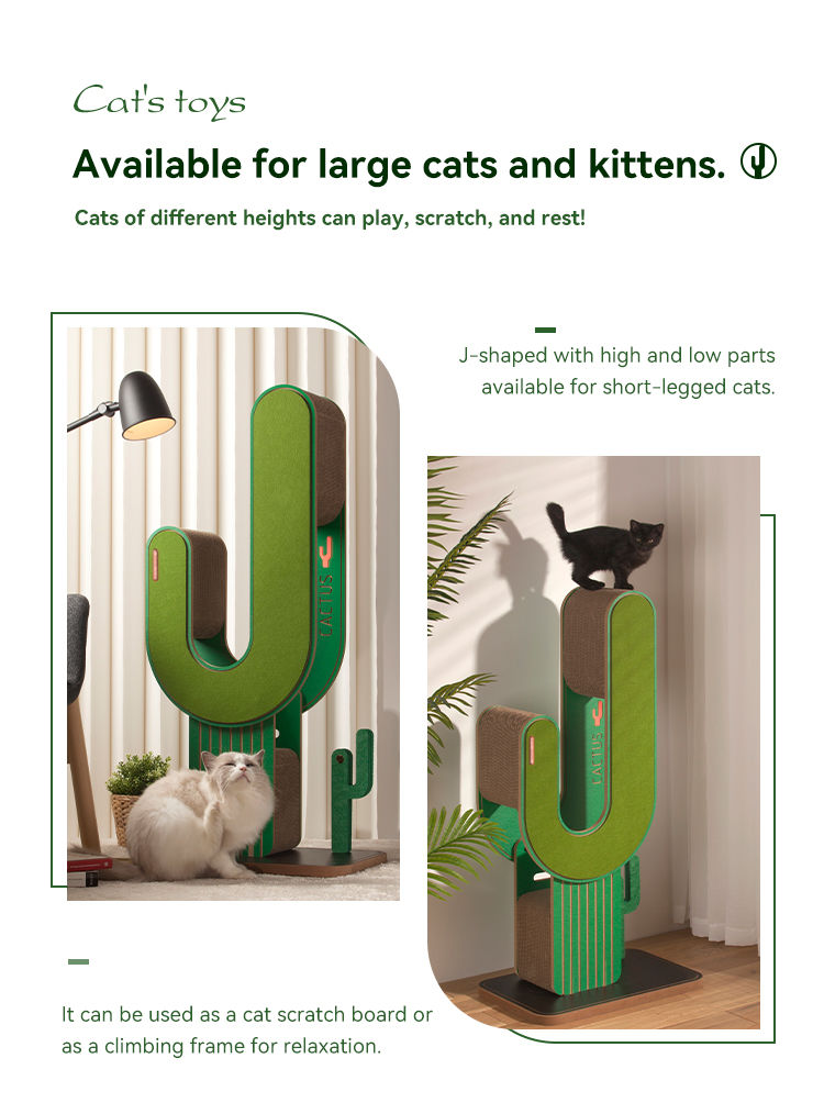Thumbnail: Petree® Urban Oasis DIY Climbing Cat Scratcher / Cat Tree - Cactus L (1.05m H)