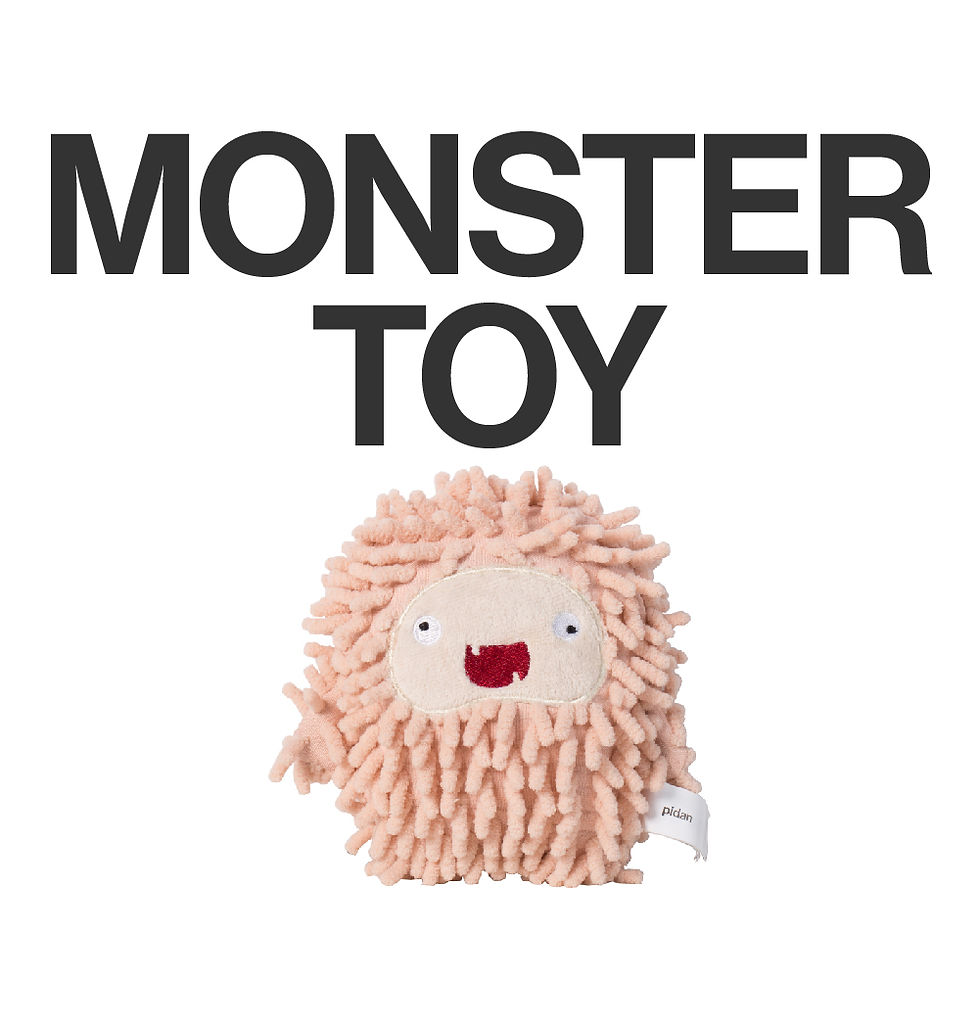 Thumbnail: PIDAN® Catnip Plush Cat Toy Little Monster - Pink