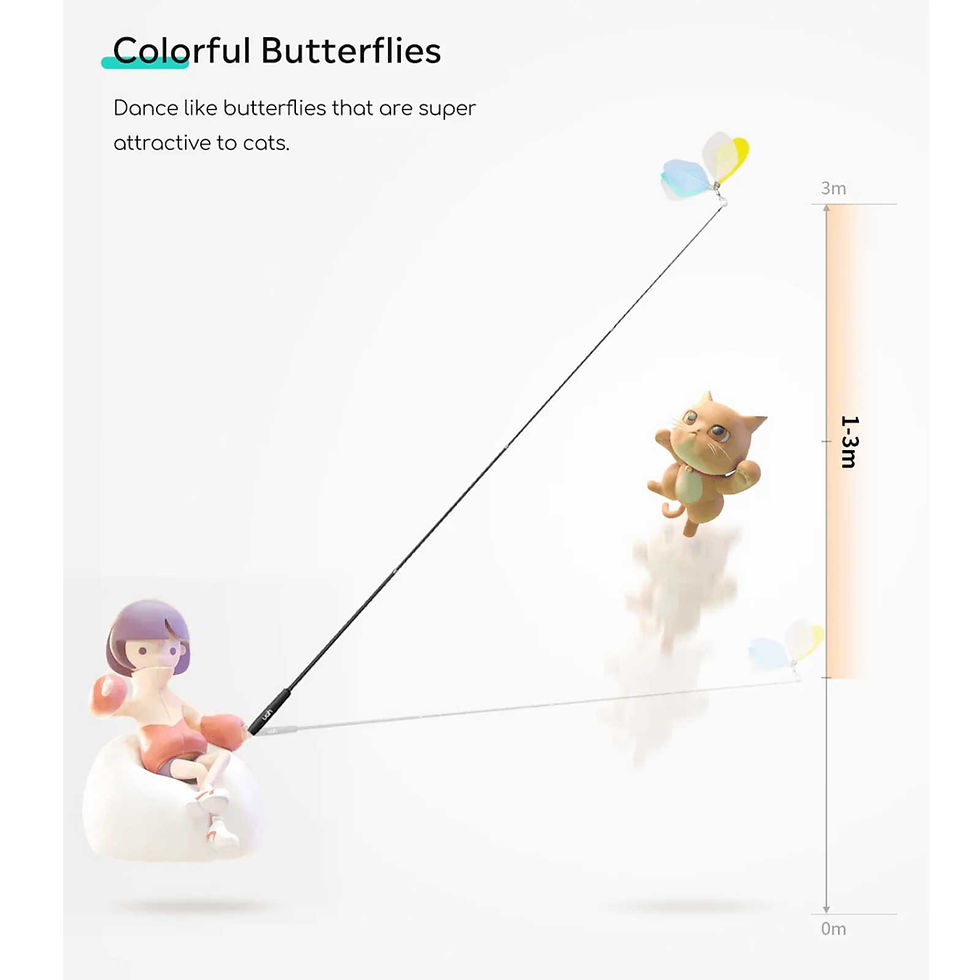 Thumbnail: Uah® Cat Telescopic Teaser Wand Cat Toy