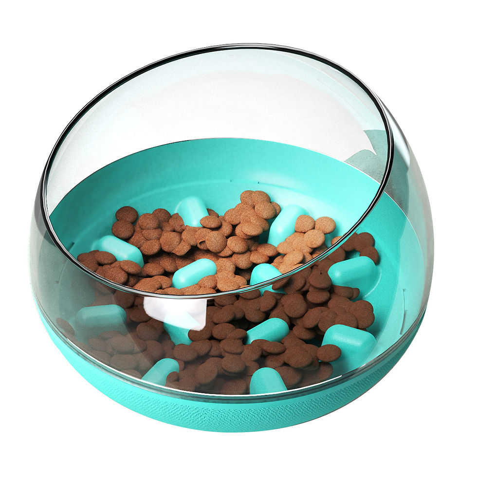 Thumbnail: Fun Pet Tumbler Space Capsule Dog Slow Feeder Bowl