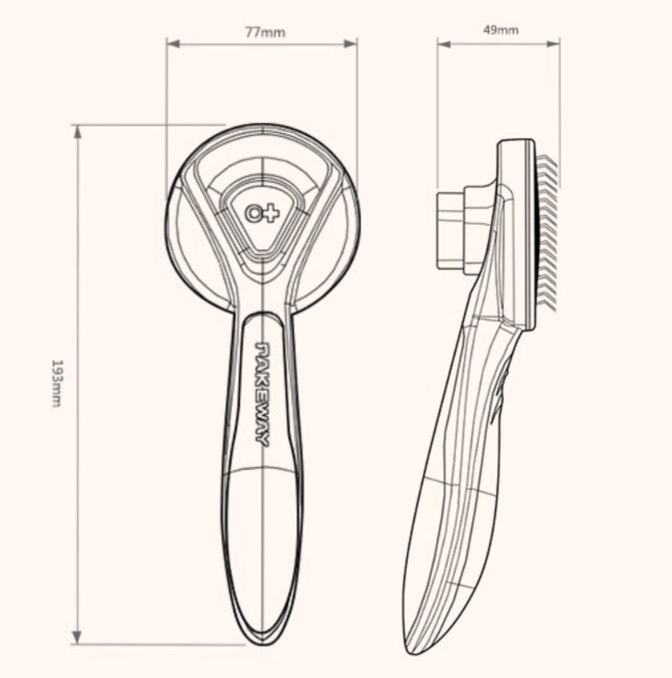 Thumbnail: PAKEWAY® T9 Slicker Brush - Aqua