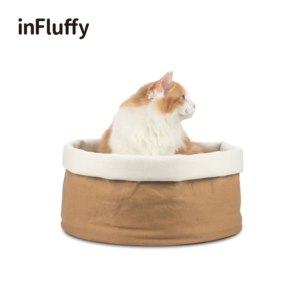 Thumbnail: inFluffy® Kraft Paper Wool Felt Cat Bed / Cat Nest (Free Pet Cushion Included)