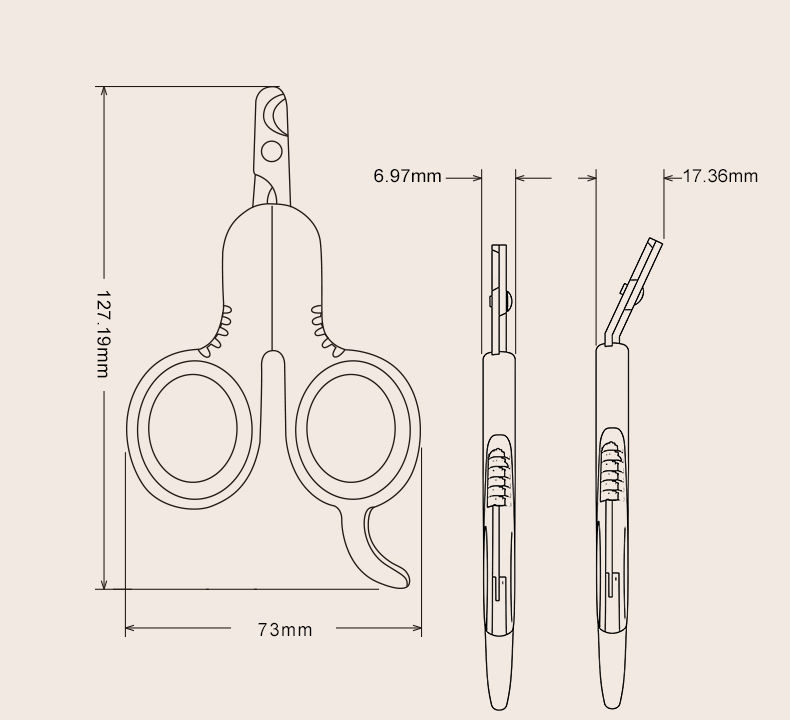 Thumbnail: PAKEWAY® Cat Nail Clipper - Flat Head