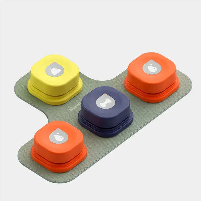 MewooFun® Recordable Pet Training Buzzers / Dog Communication Talking Botton Set