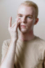 Patient with acne scars