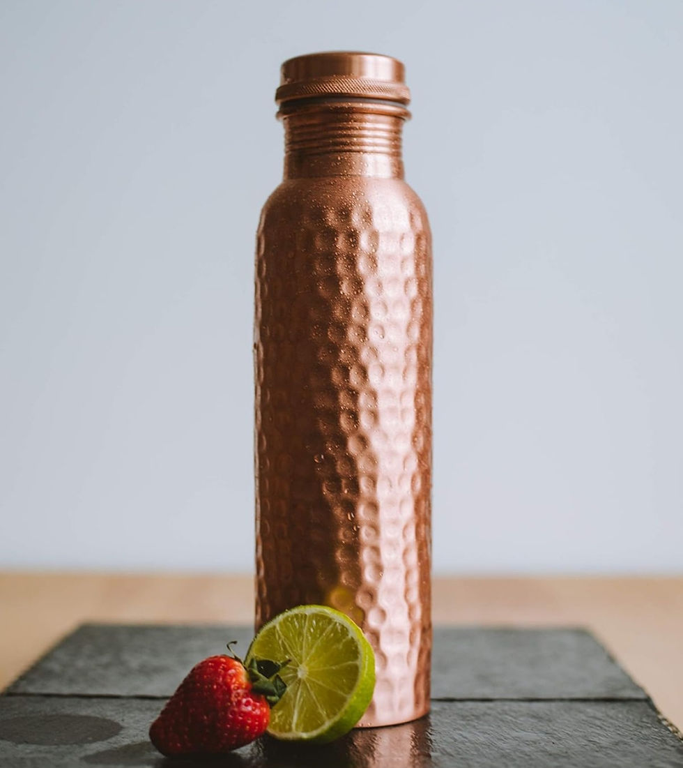 Thumbnail: KOSDEG Pure Hammered Copper Water Bottle