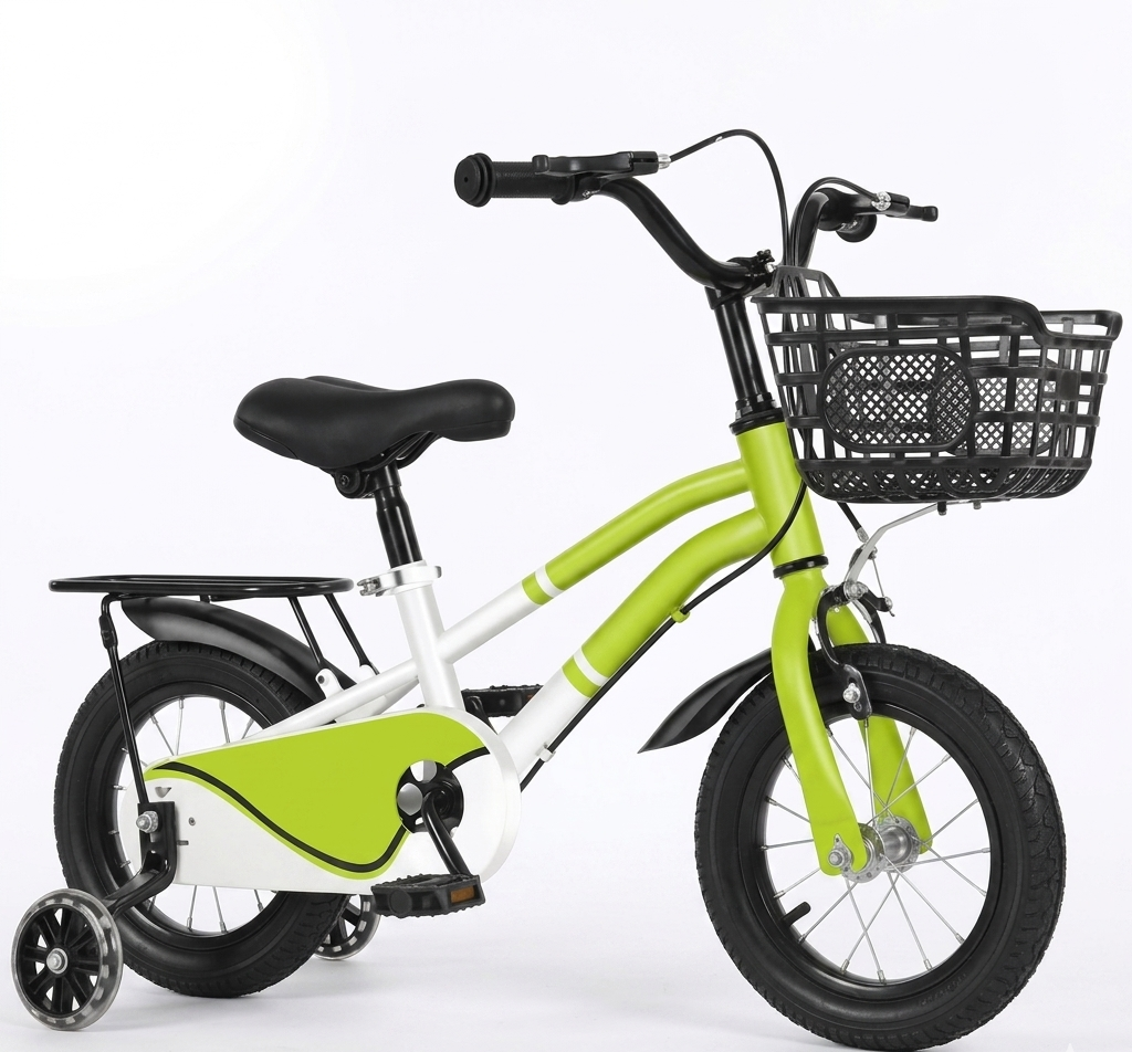 Crown Athletics AdventureRide™ Children's Bike with Stabilisers & Storage Basket