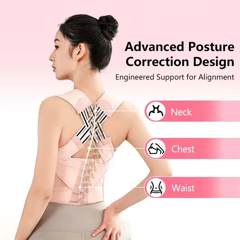 Thumbnail: Posture Corrector | Adjustable Back Support Belt for Abdominal Waist Correction,