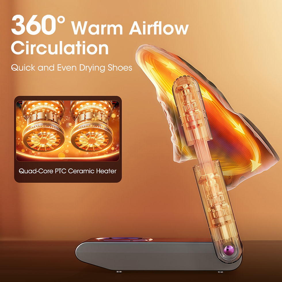 Thumbnail: Foldable Shoe Dryer Smart Eliminate Odor Electric Fast-Drying Household Shoe War
