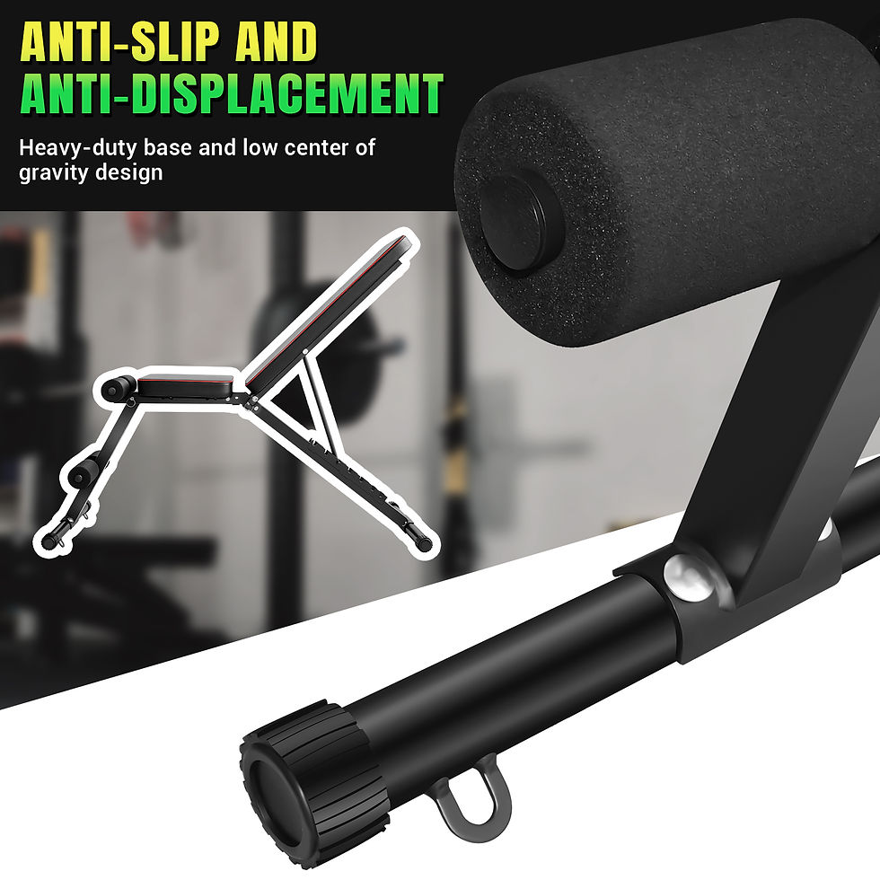 Thumbnail: Adjustable Weight Bench with Resistance Bands Folding Dumbbell Bench for Full Bo