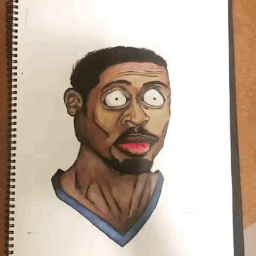 Drawing and GIF for Shocker
