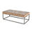 Thumbnail: SEN015 - Rectangle Coffee Table Wood Slices Top and Stainless Base