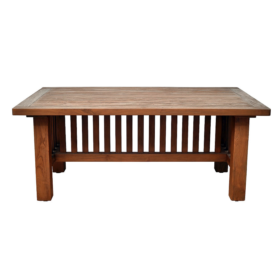 Thumbnail: OLT109 - Reclaimed Teak Mission Dining Table