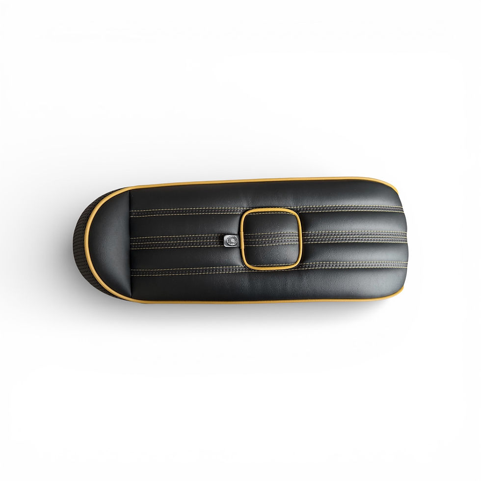 Thumbnail: Dual Lambretta Seat Bolt Down - GP Mustard Detail